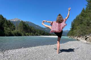 Yogalehrerin Kathrin